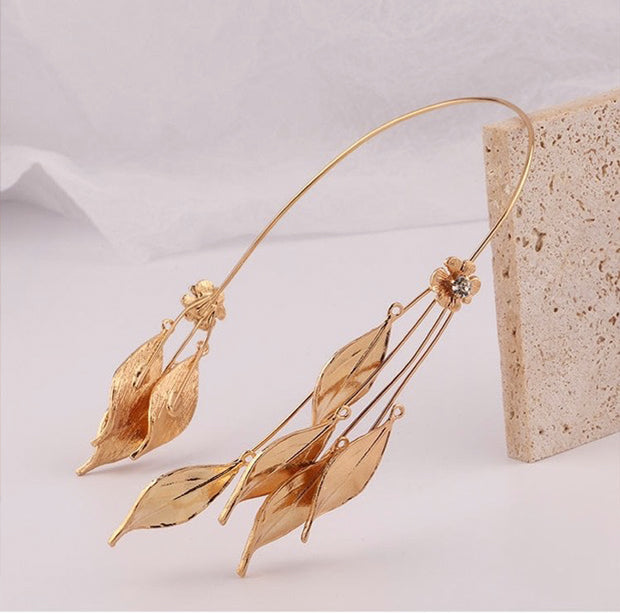 golden leaf headpiece