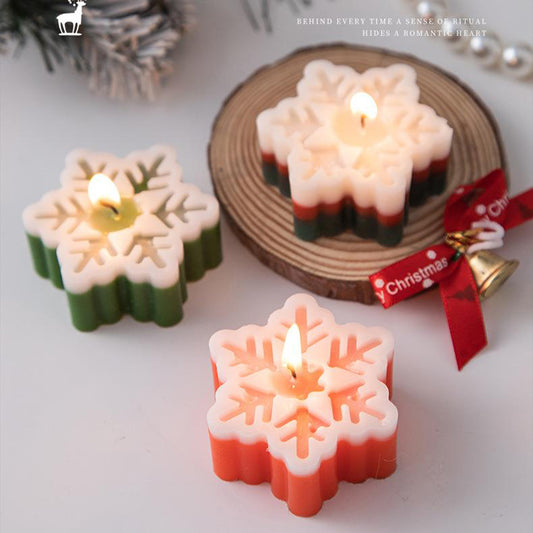 ❄️Colorful Snowflake Candles