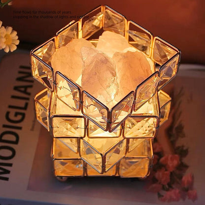 Fashionable Rubik's Cube Crystal Lamp